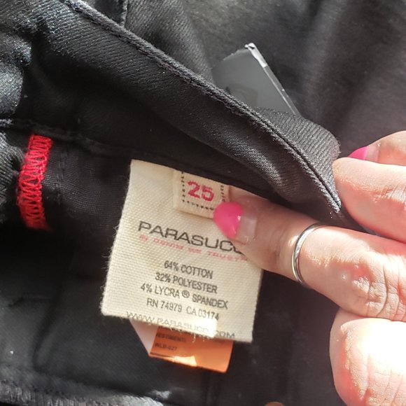 Parasuco Black Lycra Jeans 8isko4 size 25 - Picture 4 of 4